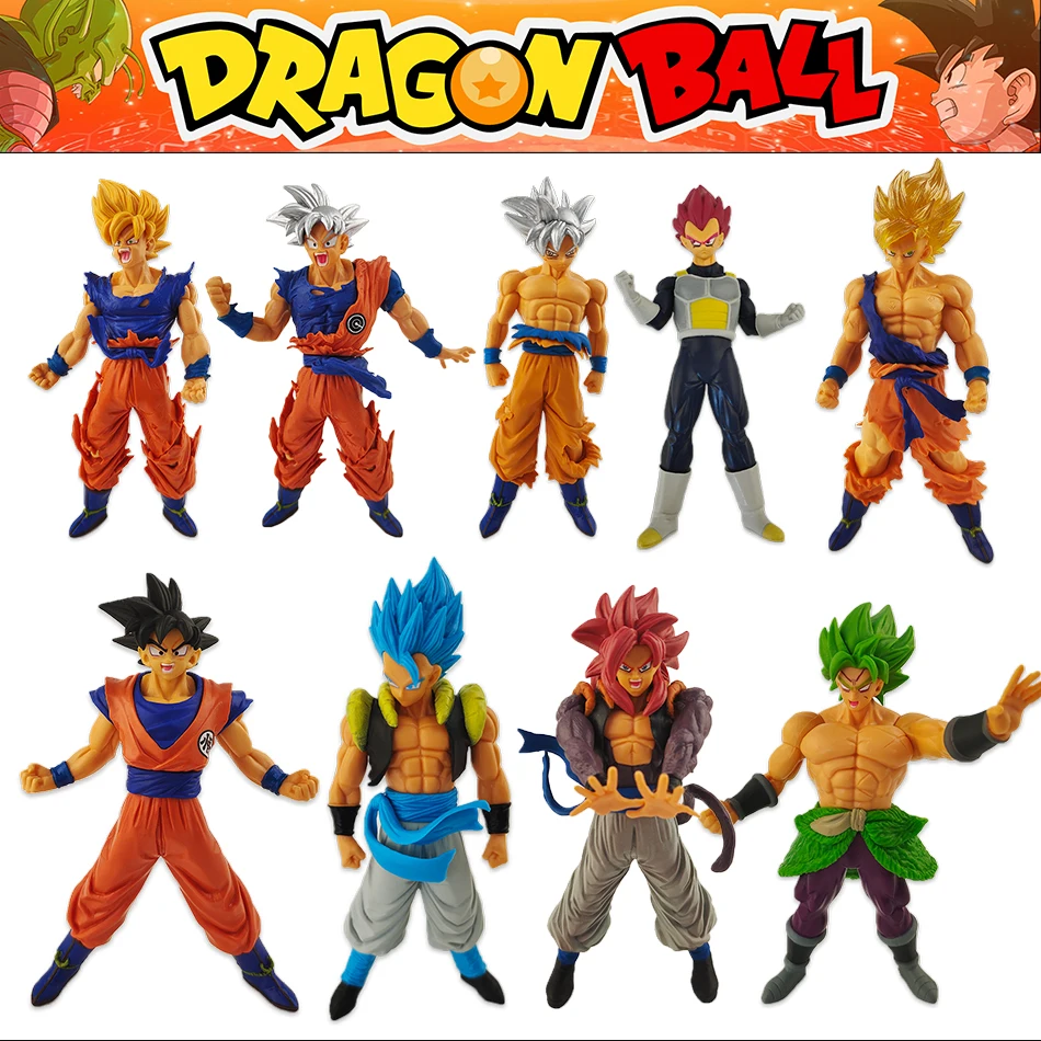 Anime Dragon Ball Z Super Saiyan Son Goku Vegeta Anime Action figure Model Darčeky Zberateľné figúrky pre deti 18 cm