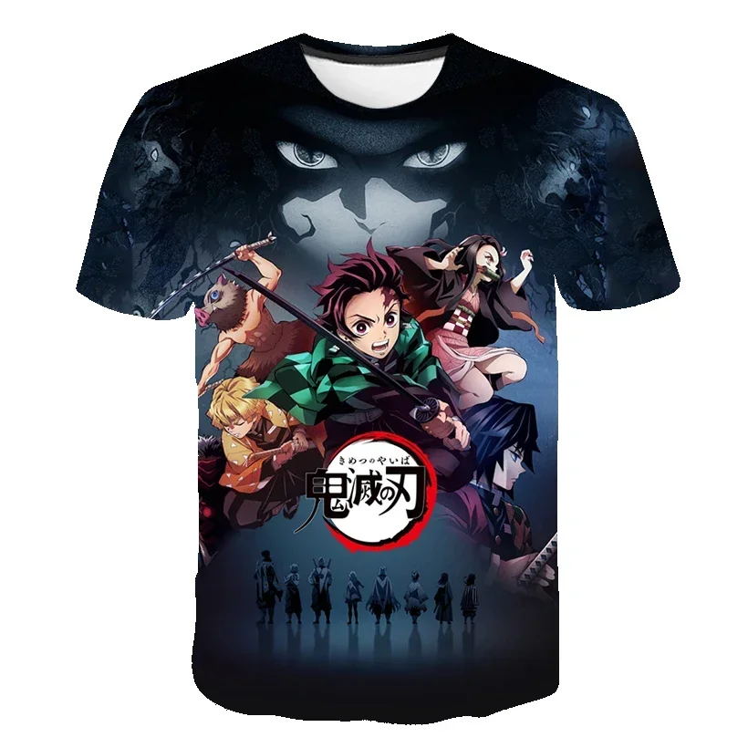 Anime démon Slayer tričko Krásne Kamado Nezuko kostýmy chlapci dievčenské tričko letné krátke rukávy nadmerne veľké streetwear voľné vrcholy