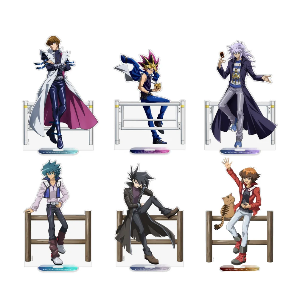 Anime fanúšikovia darčeky yu-gi-oh! Duel Monsters GX Off Mode Duelists Ver HD Postava akrylová stolová dekorácia Series asi 15 cm