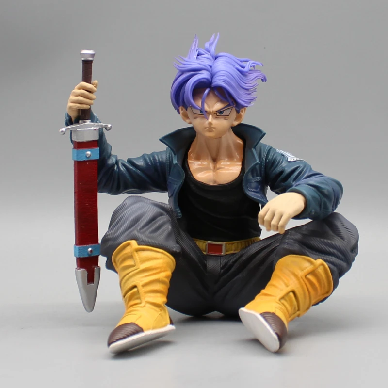 Anime figúrky Dragon Ball Z Trunks TORANKUSU PVC Akčné figúrky Zbierka Model Doll Super Saiyan Hračky pre deti darček 13 cm