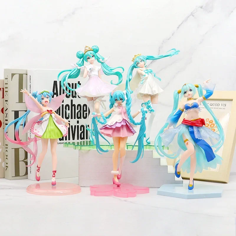 Anime figúrky Hatsune Miku Zberateľné periférie karikatúry Figma Model Action figure figure sviatok darčekový stôl ozdoby hračky dekorácia