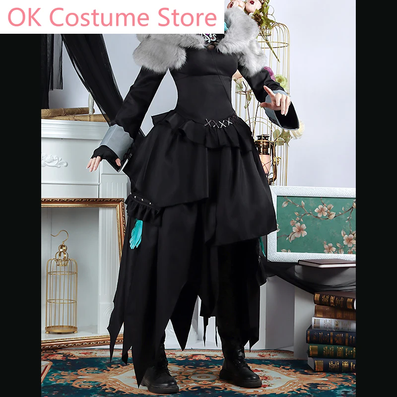 Anime! Final Fantasy 14 FF14 Y'Shtola Game Suit Black Dress Uniform Cosplay kostým Halloween Party Outfit S-3xl Nový