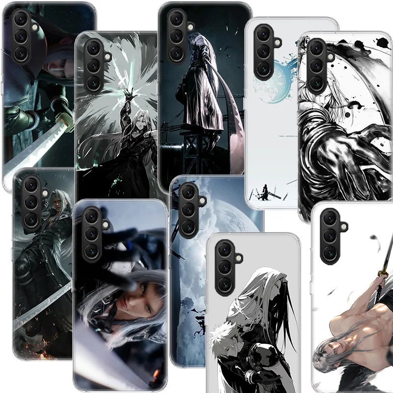 Anime Final Fantasy 7 Bloodybeni telefónny prípad Samsung Galaxy A70 A50 A50 A30 A30E M30S M31 M21 M12 J8 J4 M32 M52 M51 A90 A80 A2 A2
