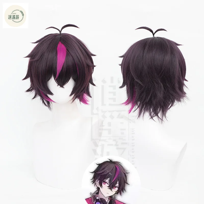 Anime fragaria spomienky Kurody cosplay parochňa 35 cm čierna fialová tepelne odolná