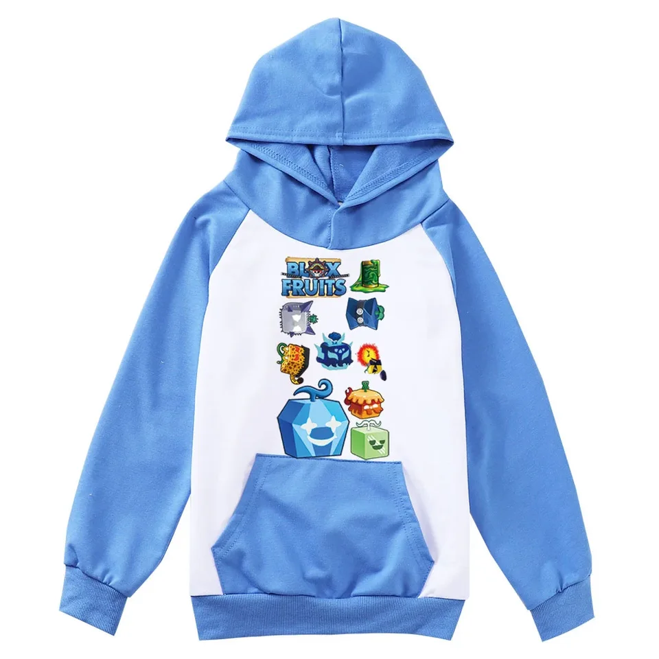 Anime Game Blox ovocie mikina Kids Detské mikiny s dlhým rukávom Mikiny batoľa