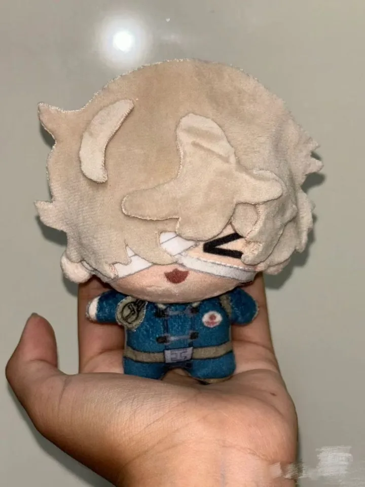 Anime Game Identity V Cosplay 10cm Florian Brand Hasič vyšetrovateľ plyšový rozkošný batoh kľúčový kľúče Doll Hray Plyšu prívesok darček