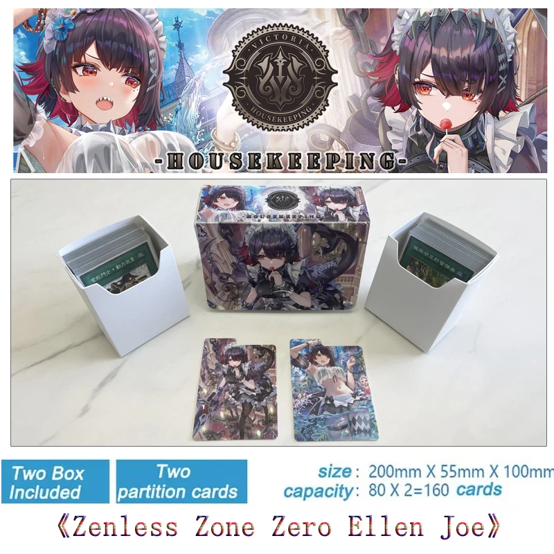 Anime Game Zenless Zone Zero Ellen Joe Figures Deck Box Yugioh OCG Pokemon PTCG Trading Cards PVC Storage Box 160+