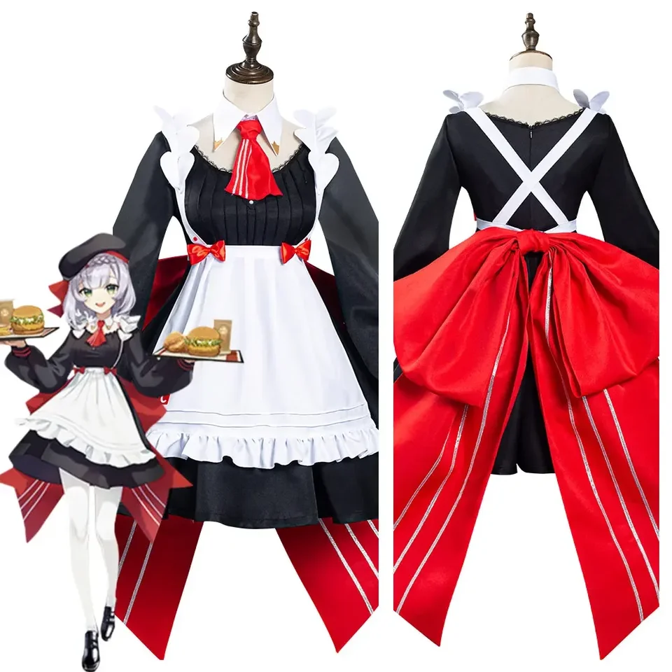 Anime Genshin Impact Noelle Maid Dress Cosplay kostým Halloween Karneval