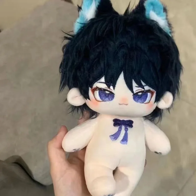 Anime Genshin Impact Plyšové hračky 20 cm Scaramouche Wanderer Plushie Dolls Figure Decor Decor Desial Detiss Hračky Darčeky