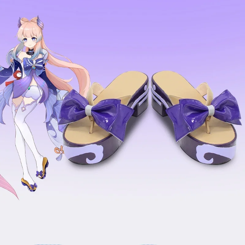 Anime Genshin Impact Sangonomiya kokomi cosplay topánky Slipper genshin kokomi kostýmové topánky pre ženy dievčatá