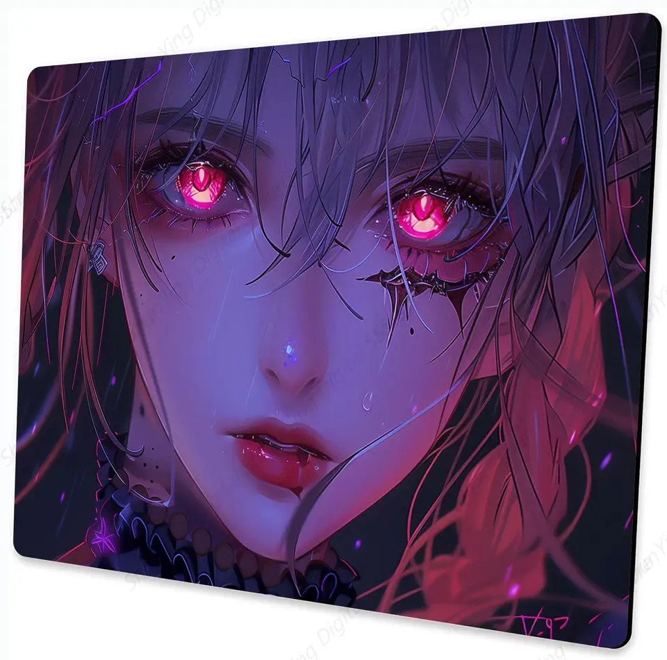 Anime Girl Cool Square Mouse Pad Gaming Mouse Pad Pad Anti Slip Gumer Notebook Office Desktop Mouse Pad Darček 25*30 cm