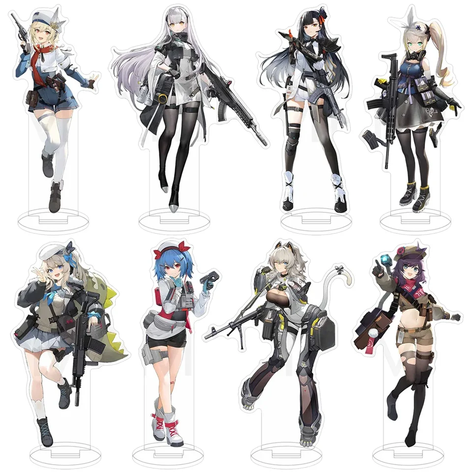 Anime Girls Frontline Acryl Stain Model Model HK416 AK-12 M4A1 FIGRES COSPLAY COLLECK COLOCK MODEL COLOCK COLLECT FANS DARČEK