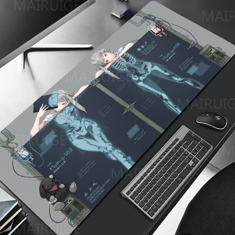 Anime Girls Mouse Pad Veľké herné podložky MousePad Kawaii Non-Slip Desk Mat Cute Gaming Accessory Gamer Mouse Mouse Mat Klávesové podložky XXL
