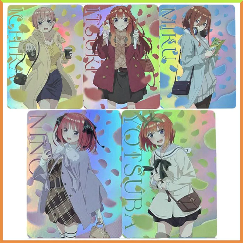 Anime Goddess Story DIY ACG NAKANO ICHika NAKANO NINO NAKANO MIKO NAKANO YOTSUBA Zberateľné karty Hračky pre chlapcov
