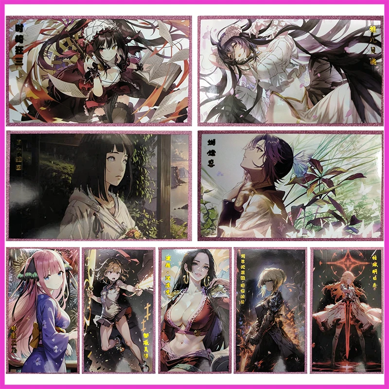 Anime Goddess Story Rare Fold Laf fólia albedo hyuga hinata yuuki asuna hračky pre chlapcov