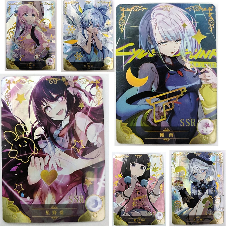 Anime Goddess Story SSR Game Collection Card Yor Folger Emilia Hoshino Ai Kanroji Mitsuri postava deť