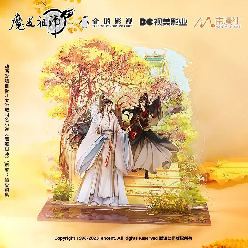 Anime Grandmaster démonickej kultivácie Weiwuxian Lanwangji Cosplay stojace znamenie akrylové stojan