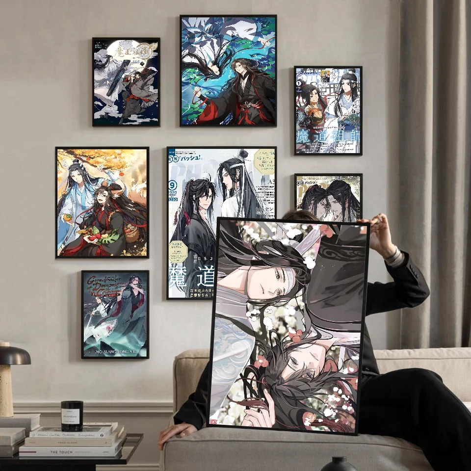 Anime Grandmaster Mo Dao Zu Shi MDZS Klasické filmové plagáty HD Kvalitný plagát nástenná maľba Štúdia Štúdia Nordic Home Decor