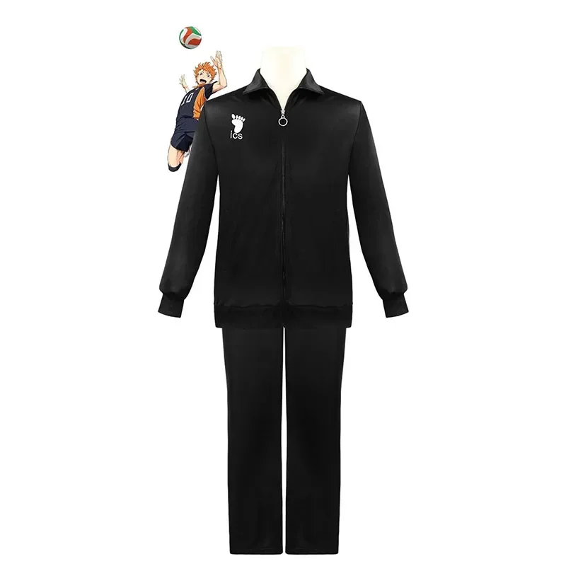 Anime haikyuu cosplay jas haikyuu zwarte športového športu karasuno middelbare školský volejbalový klub Uniform Cosplay kostuums jas