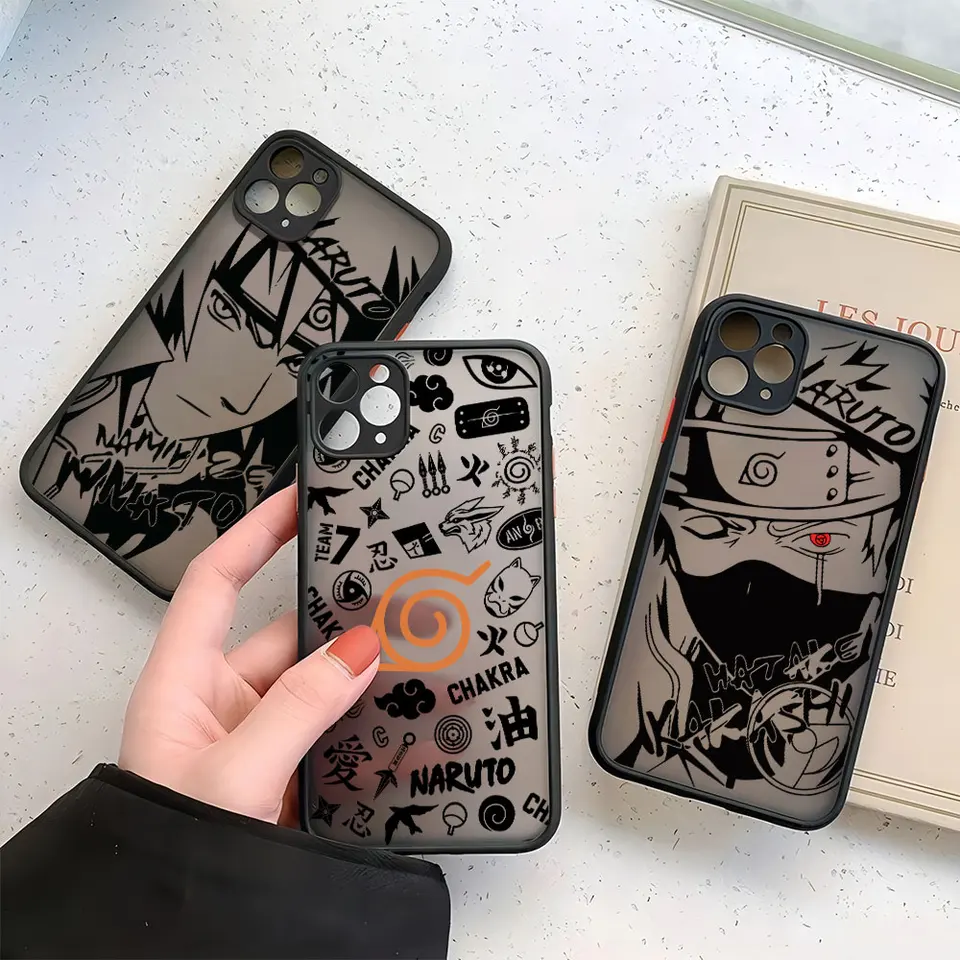 Anime Hatake Kakashi Narutoes Telefónny puzdro pre Samsung S24 S23 S22 S21 S20 S10 Fe Note20 Note10 Plus Ultra Lite 5G Matte Cover