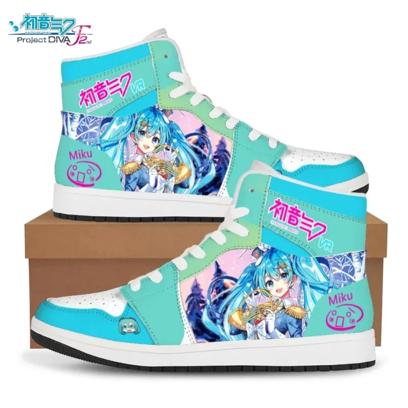 Anime Hatsune Miku topánky pre mužov Ženy vocaloid cosplay mužské tenisky Ženy High Top Sports Running Shoe Kawaii Príležitostná obuv Darček