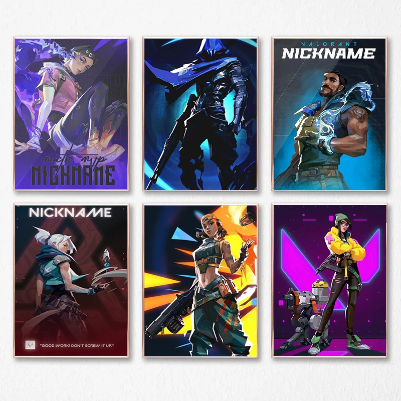 Anime herné plagáty estetické odvahy postava plagát Viper Viper Reyna Canvas maľba nástenné umenie hamer