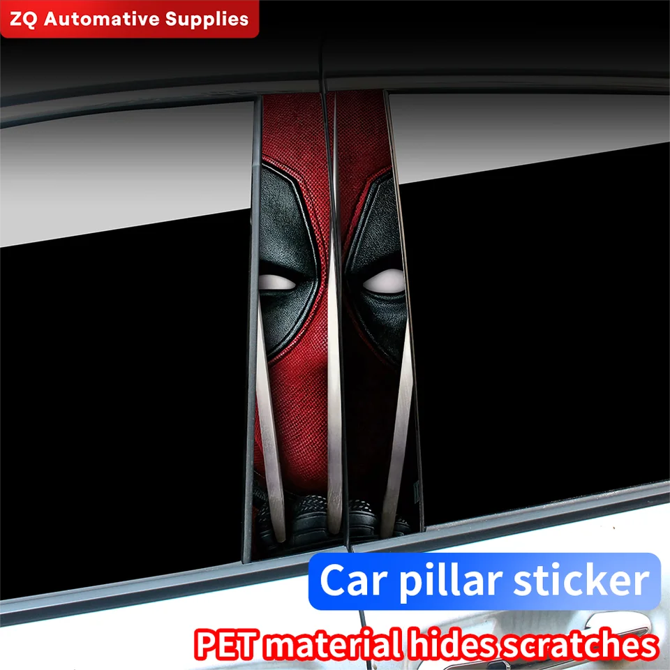 Anime Hero STRACKERS Automatické automatické billarné auto centrum stĺpca dekorácie kryty škrabance nepremokavé opaľovacie krémy vinylové obtisky príslušenstvo