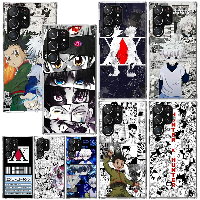 Anime Hunter HXH Pase pre telefón Samsung Galaxy S24 S23 S22 S21 Fe S20 Ultra S10 S9 + S8 Plus S10E Art Fundas Back Cover