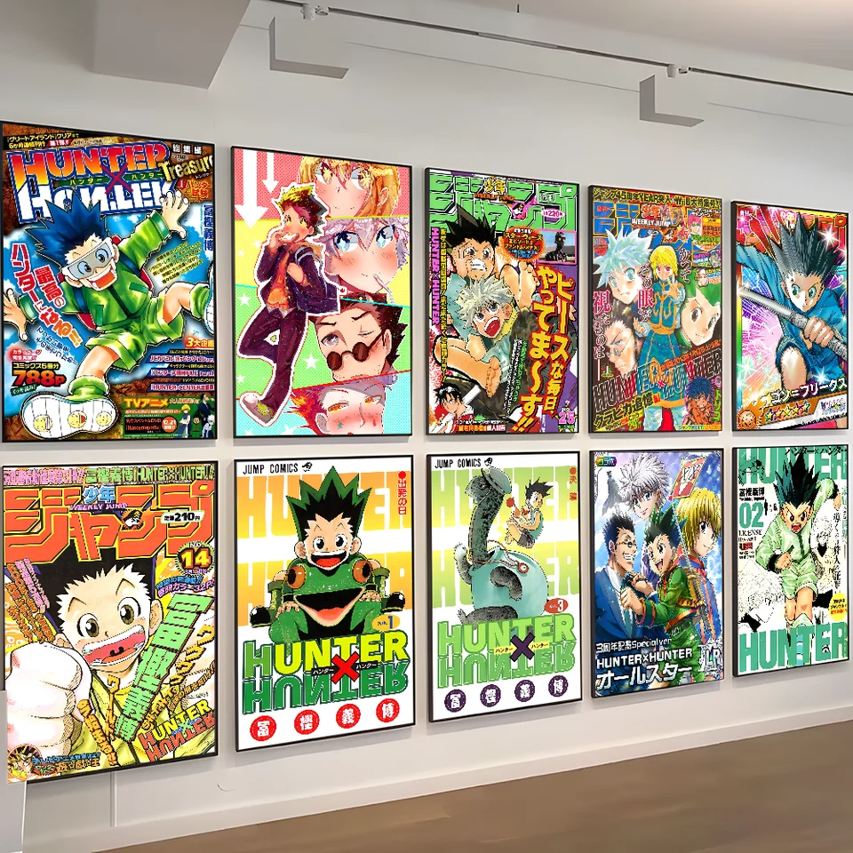 Anime Hunter x Hunter Vintage Vintage Plagáty lepivé retro kraft papierové nálepka DIY Izba