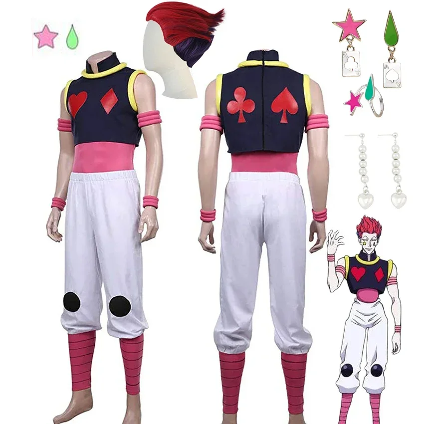 Anime Hunter × Hunter Hisoka Cosplay Uniform Vest Pants Outfits Killua Zoldyck Hisoka Cosplay kostýmy