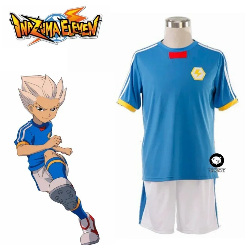Anime Inazuma jedenásť Gouenji Shuuya Japonsko akejkoľvek veľkosti HOT HORKY HALLOWEEN Modré kostýmy J