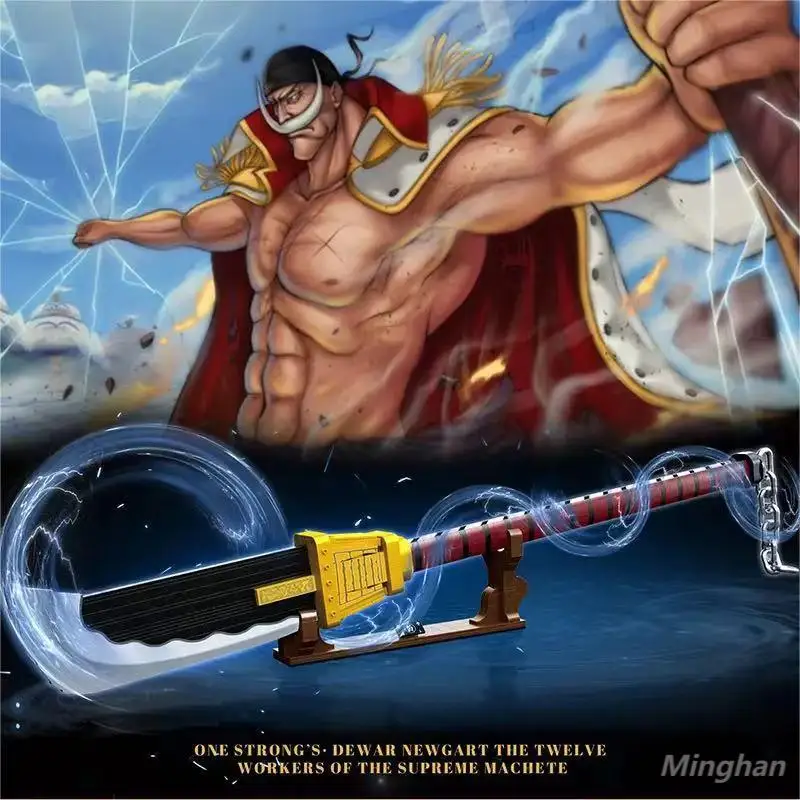 Anime jeden kus bieleho edwarda Newgateninja Budúce bloky Blade Katana Knife Zhromaždenie zbrane tehly darček