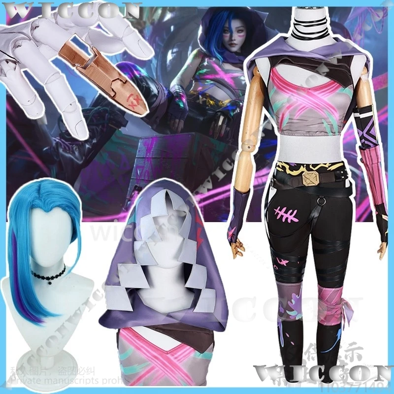 Anime jinx tajomná sezóna 2 cosplay kostýmy klobúk Vesta nohavice Uniforma 3D rekvizity parochňa pre ženy dievčatá Halloween Vianoce prispôsobené