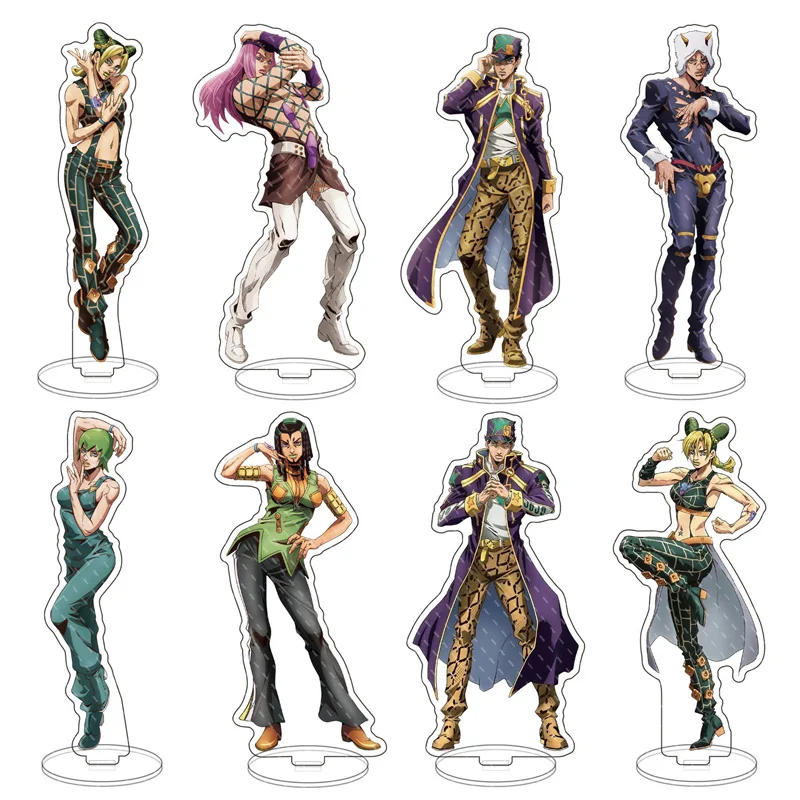 Anime jojo dobrodružstvo roztomilé cosplay akrylové postava stojan modelové taniere stolové dekorácie detské hračky stojace znamenie pre priateľov darčeky