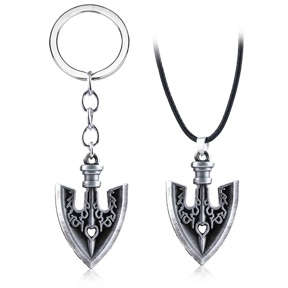 Anime jojos bizarné dobrodružstvo Keychain Kujo Jotaro šípka kovový kov prívesok retiazka Choker Keychain Charm Darčeky Cosplay šperky