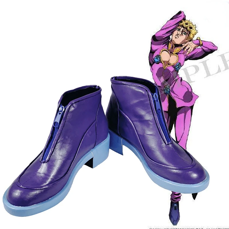 Anime JoJo's Bizarre Adventure Giorno Giovanna Shoes Cosplay JoJo členok topánky Halloween kostýmy príslušenstvo na mieru vyrobené