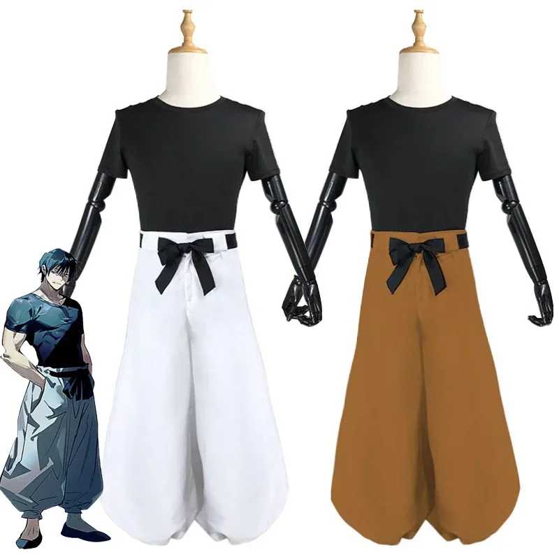 Anime jujutsu kaisen fushiguro toji cosplay kostým uniforma set muž top nohavice obleky halloween kostým