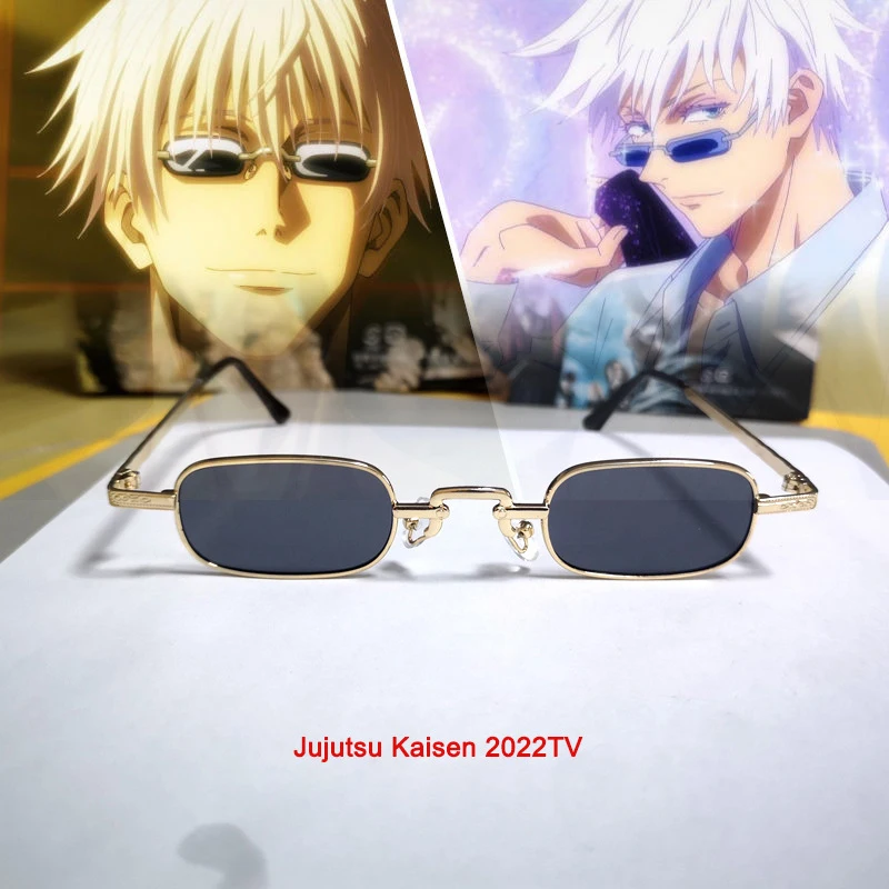 Anime jujutsu kaisen gojo sacotu rovnaké okuliare očné masky Cosplay doplnky čierna puka Pu Eye pre mužov darčekové doplnky