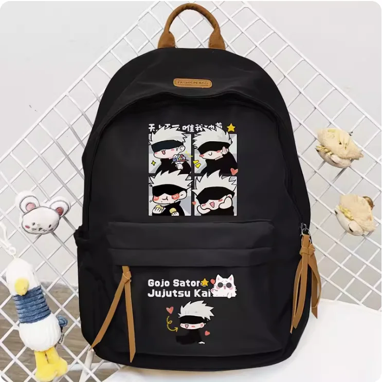 Anime jujutsu Kaisen Satoru Gojo Schoolback batoh s vysokokapacitnou taškou na rameno Cosplay študent dospievajúci darček B047