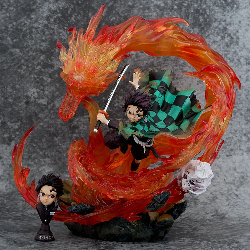 Anime Kamado Tanjirou Battle Ver. GK PVC akčná figúrka Socha zbera