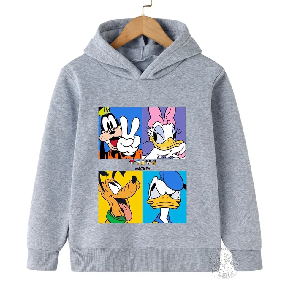 Anime karikatúra Deti Cool y2k roztomilý manga mickey minnie myšaca mikina oblečenie dieťa dievča mikina mikina baby pullover