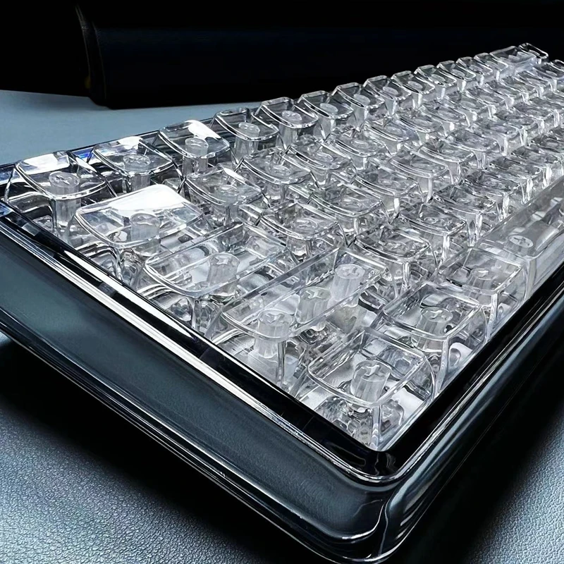 Anime karikatúra plná priehľadná krištáľová keycap PC originálna výška bez výstuže Darčeková dekorácia Mechanická klávesnica Keycap