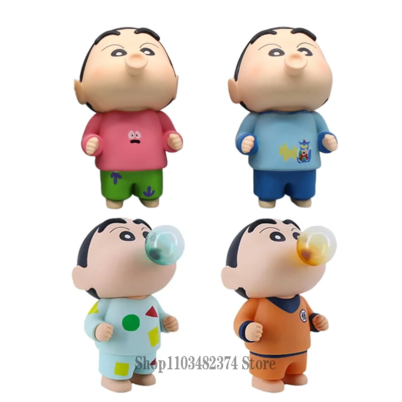 Anime karikatúra roztomilé bubliny nohara pastelka Shin Chan postava bábiky Pípanie ústí shinnosuke akčné figúrky hračky pvc kawaii socha