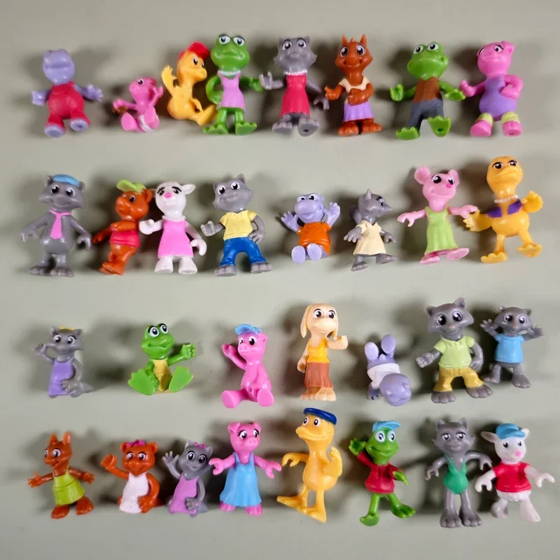Anime karikatúra roztomilé zviera žaba ošípaných psov potkany Ovce Bear Forest Forod PVC Postava zberateľná mini hračka darček pre dieťa chlapče dievča