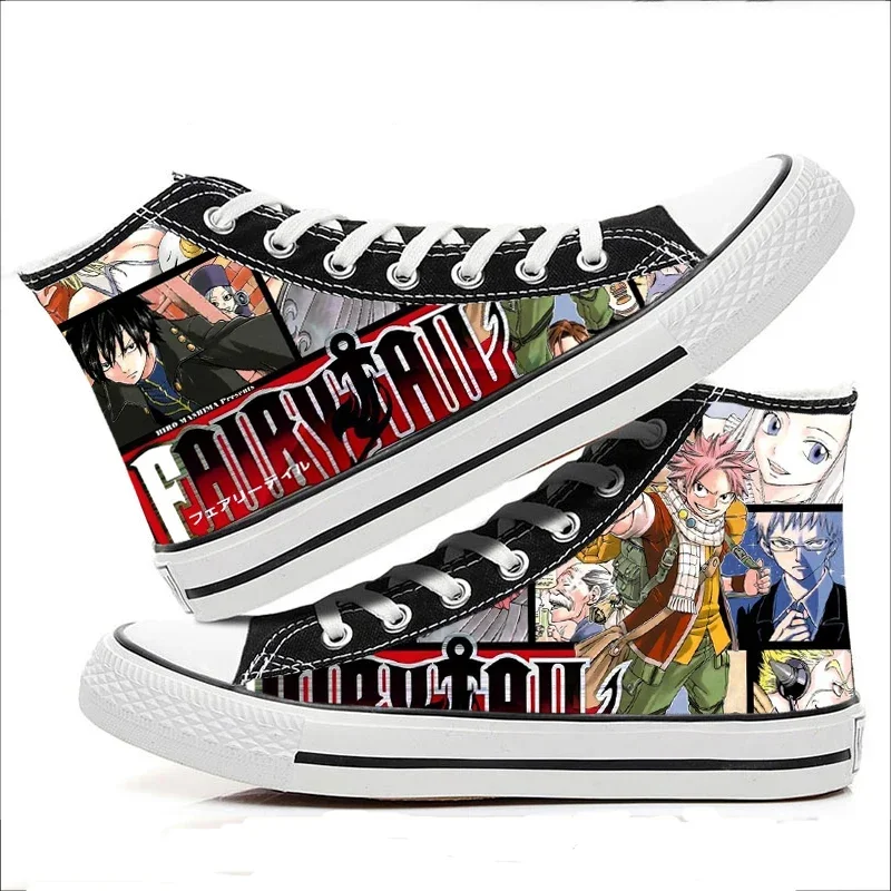 Anime karikatúra študenti módy High pomáhajú víla chvost cosplay cos topánky plátno Canvas Comast Men and Woman Mn8