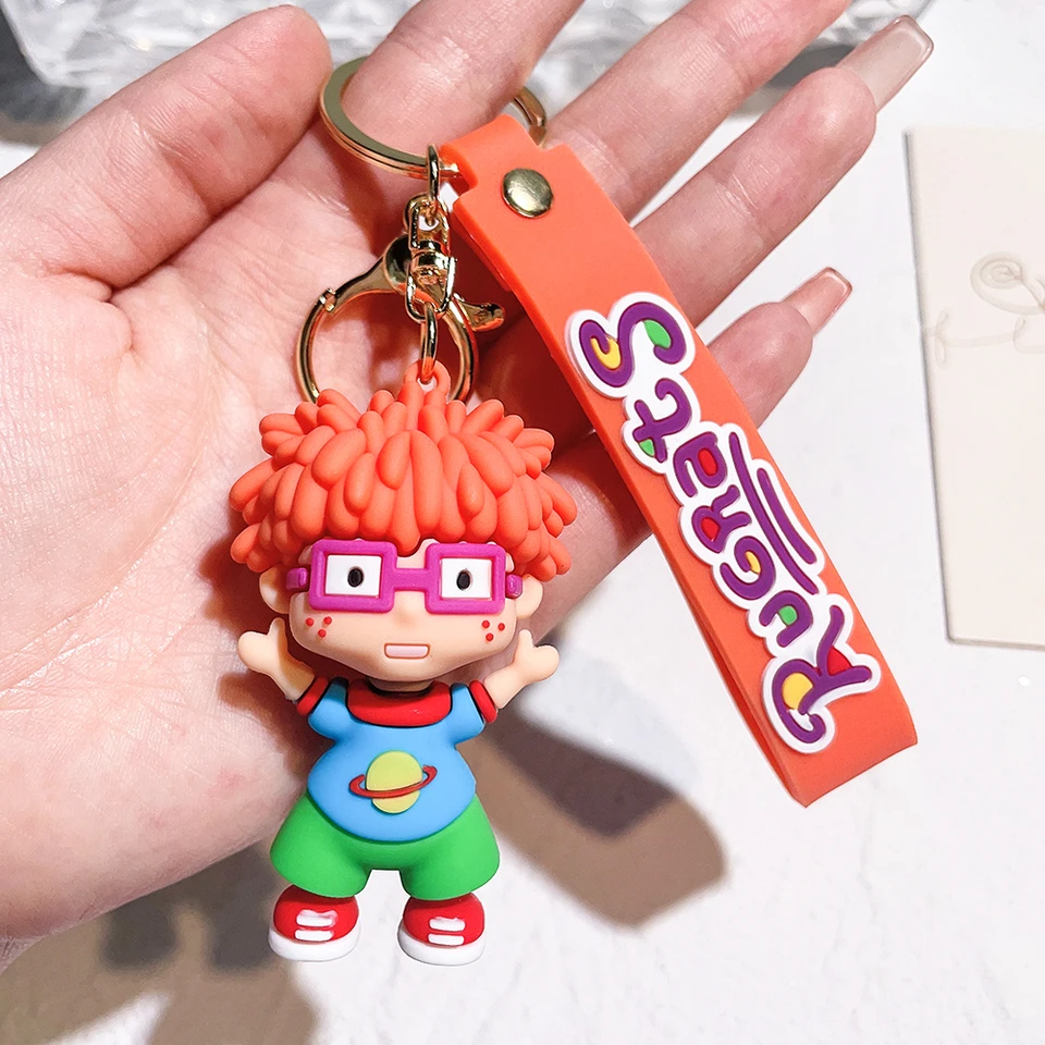 Anime kawaii Rugrats v Paríži Naughty Soldier Key Chain Character Character Cute Pendant Hanging Car Darček