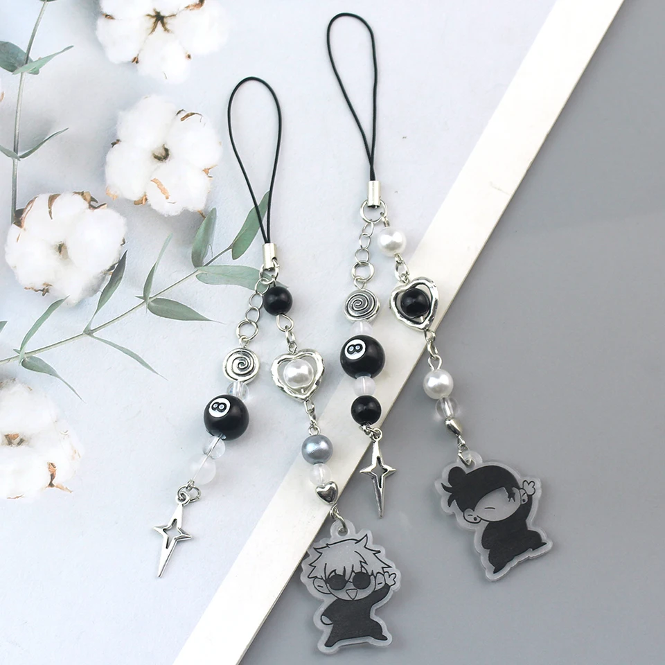 Anime Keychain cosplay geto Suguru sacoru gojo zodpovedajúci judujutsu telefónne kúzlo príslušenstvo prívesok prívesok keyring taška šperky darček