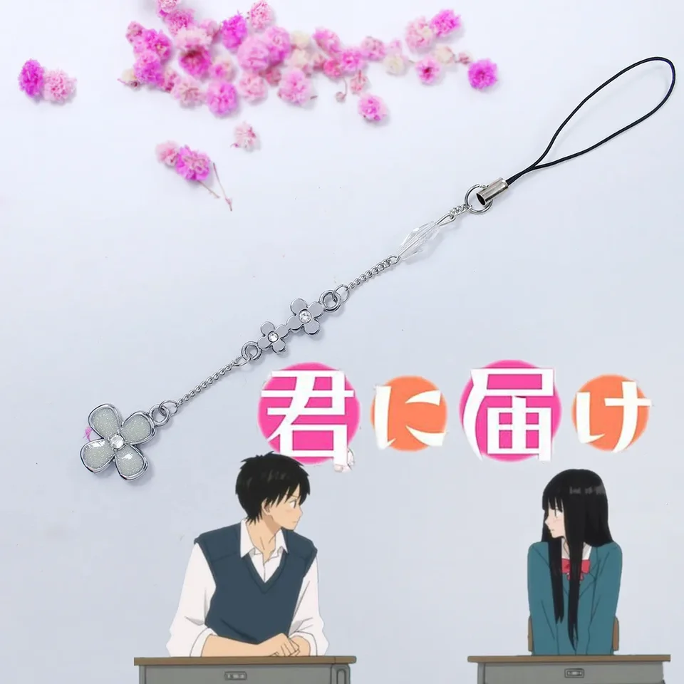 Anime Kimi ni Todoke: Od mňa k tebe Cosplay Kazehaya Sheata Kuronuma Sawako Parieck Parle Telefónny reťazec prívesok Keyring Bag Keychain