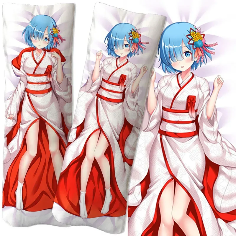 Anime Life v inom svete ako Zero Rem Emilia Equal Body Hug Body Body Vanklow vankúš Dvojrozmerné prispôsobiteľné sexyGift