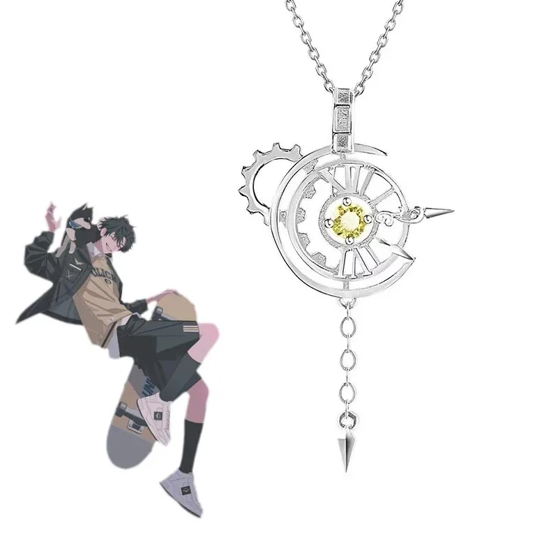 Anime Link Kliknutím Charlesa Lucas Cosplay náhrdelník unisex hodiny prívesok párov pár klenotníct
